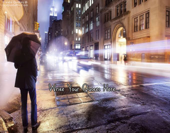 Boy In Rainy City Night quote pictures