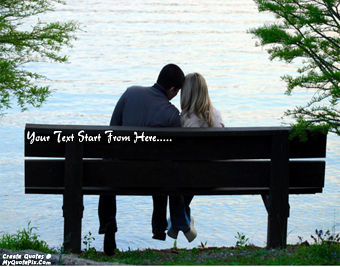 Couple On Bench quote pictures