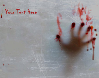 Scary Bloody Hand quote pictures