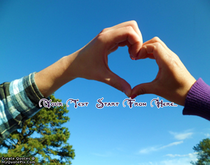 Design your own names of Couple Hand Heart