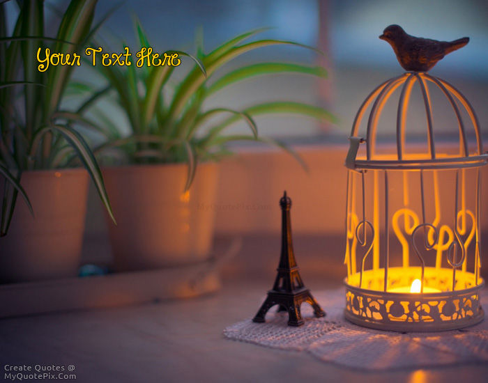 Design your own names of Eiffel Tower and Lantern