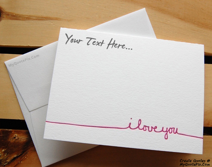 Design your own names of Love Letter
