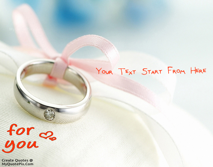 Design your own names of Proposal With Ring