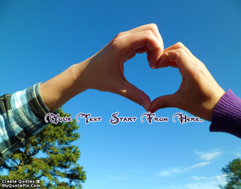 Couple Hand Heart quote pictures
